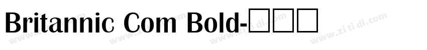 Britannic Com Bold字体转换